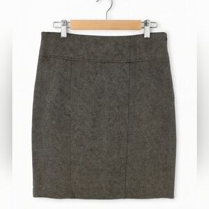 Banana Republic Sculpted Stretch Wool Pencil Skirt